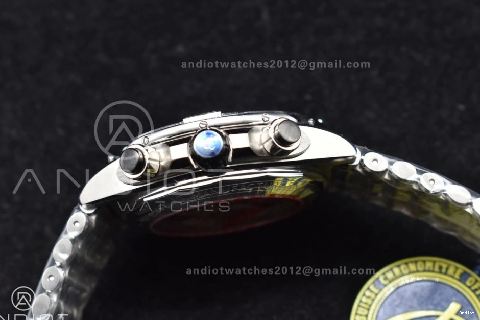 Black A7750 on SS 1:1 Chronomat Dial 44mm Edition BLSF Best B01 SS Bracelet 1105